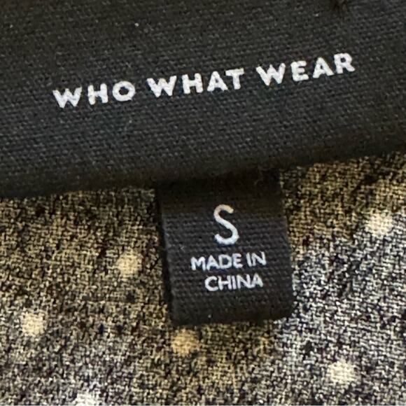 Who What Where black white romper size small S b26 - Picture 2 of 4